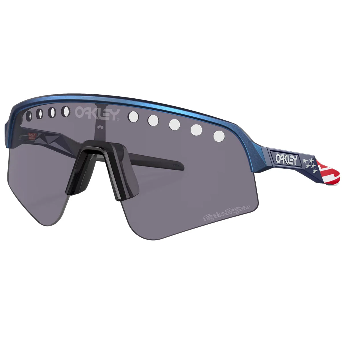 Oakley Sutro Lite Sweep Troy Lee Designs Series Sunglasses - TLD Blue Colorshift/Prizm Gray