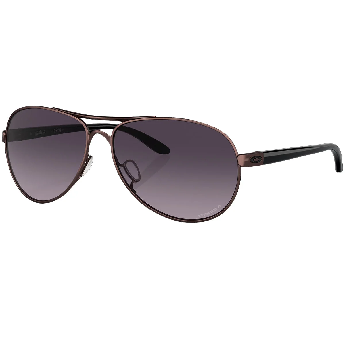 Oakley Women's Feedback Sunglasses - Satin Grenache/Prizm Gray Gradient