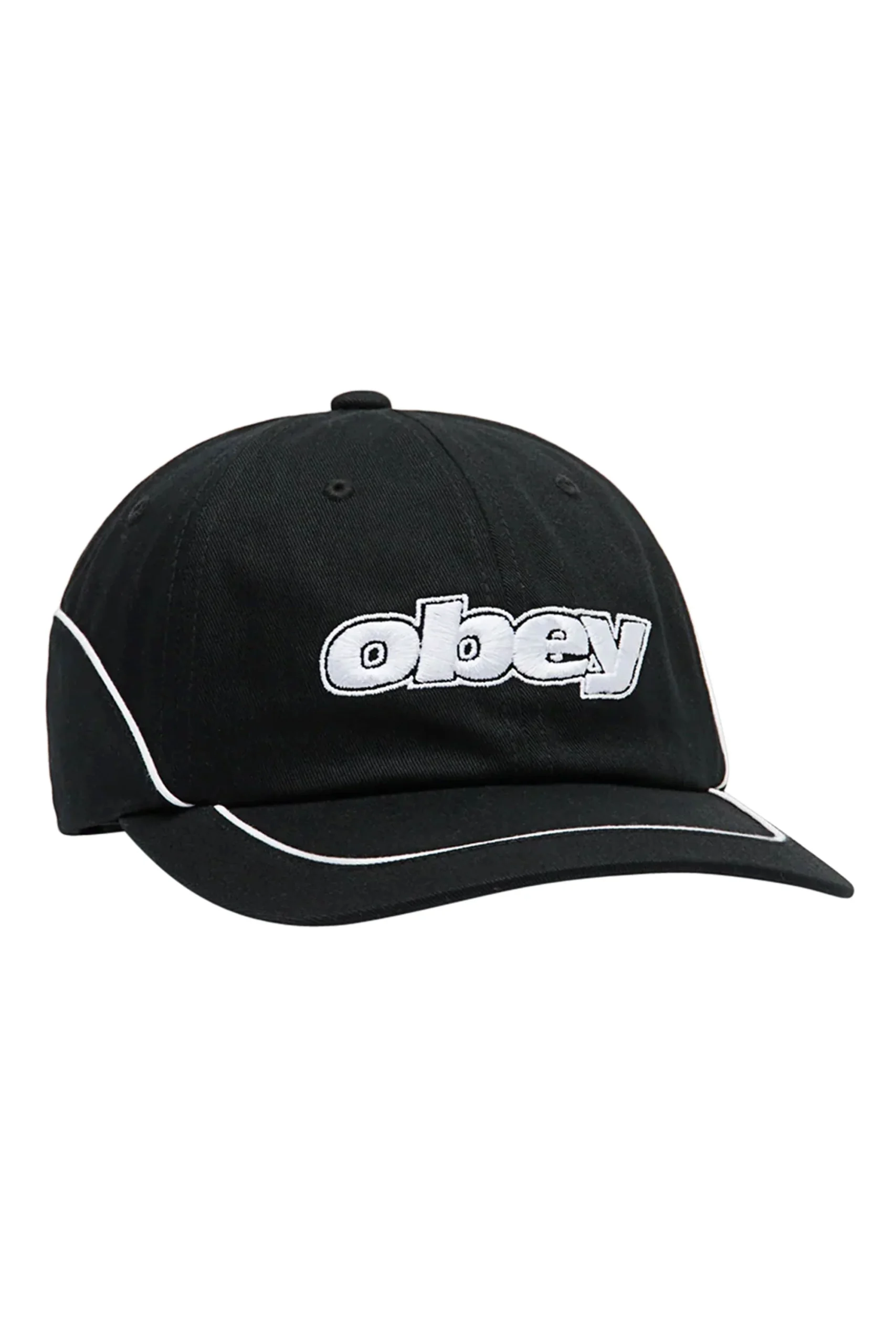 OBEY - OBEY REWIND 6 PANEL VELCRO BACK CAP - BLACK