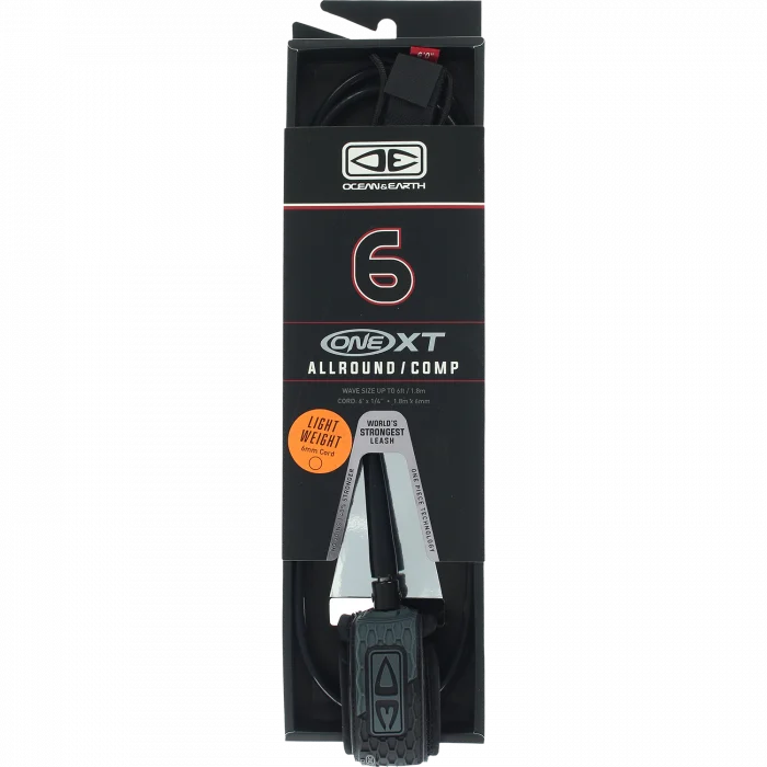 Ocean & Earth One XT All Around Comp Coral Surfboard Leash 6'