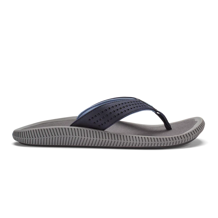 Olukai M Ulele Blue Depth/Charcoal Sandals