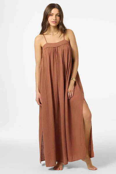 Oneill Womens Dress Saltwater Solids Sai Maxi Cover-Up