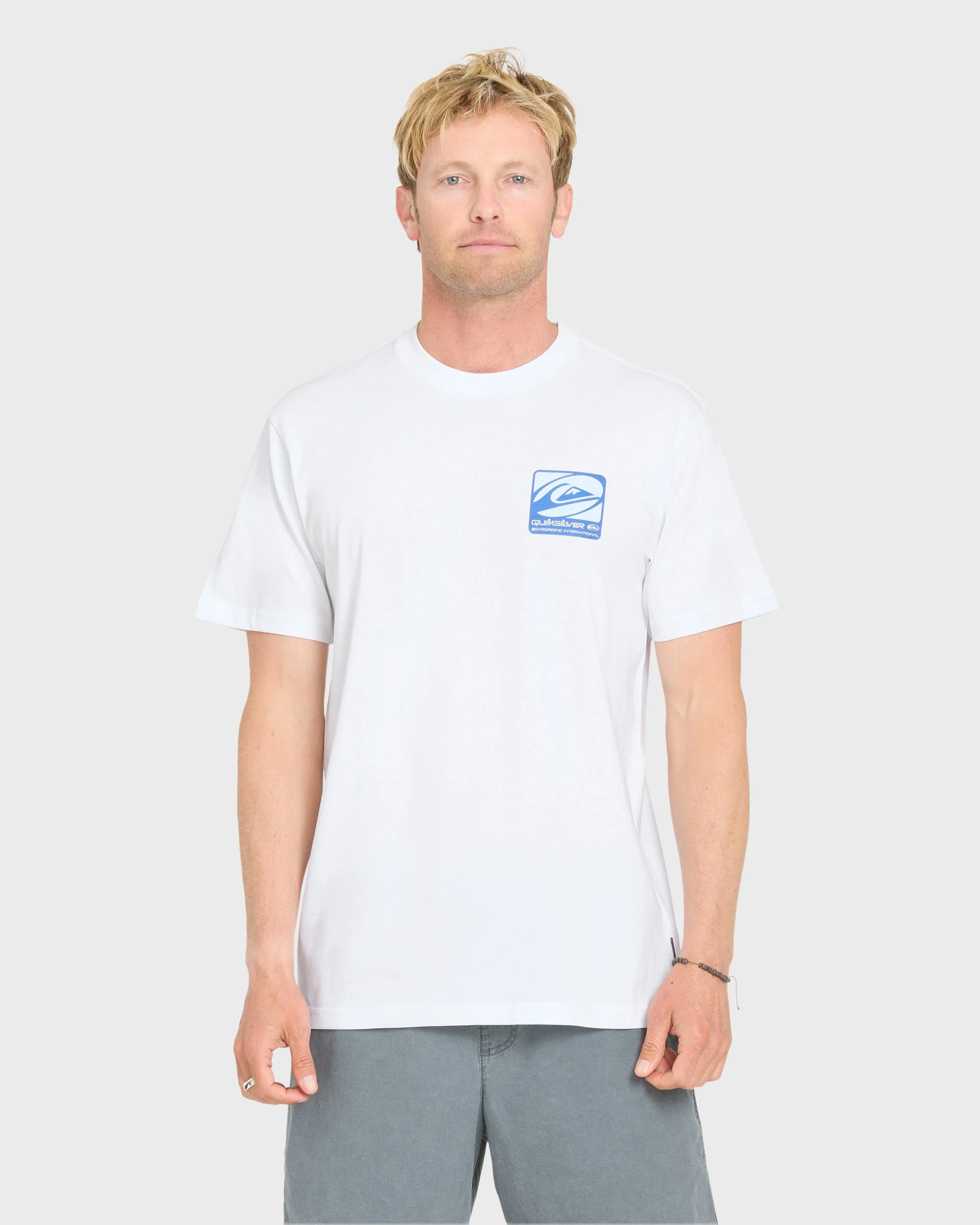 Out Of Bounds Classic Short Sleeve Cotton T-Shirt - White | Quiksilver