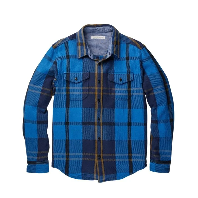 Outerknown SHIRT True Blue Country Plaid Small