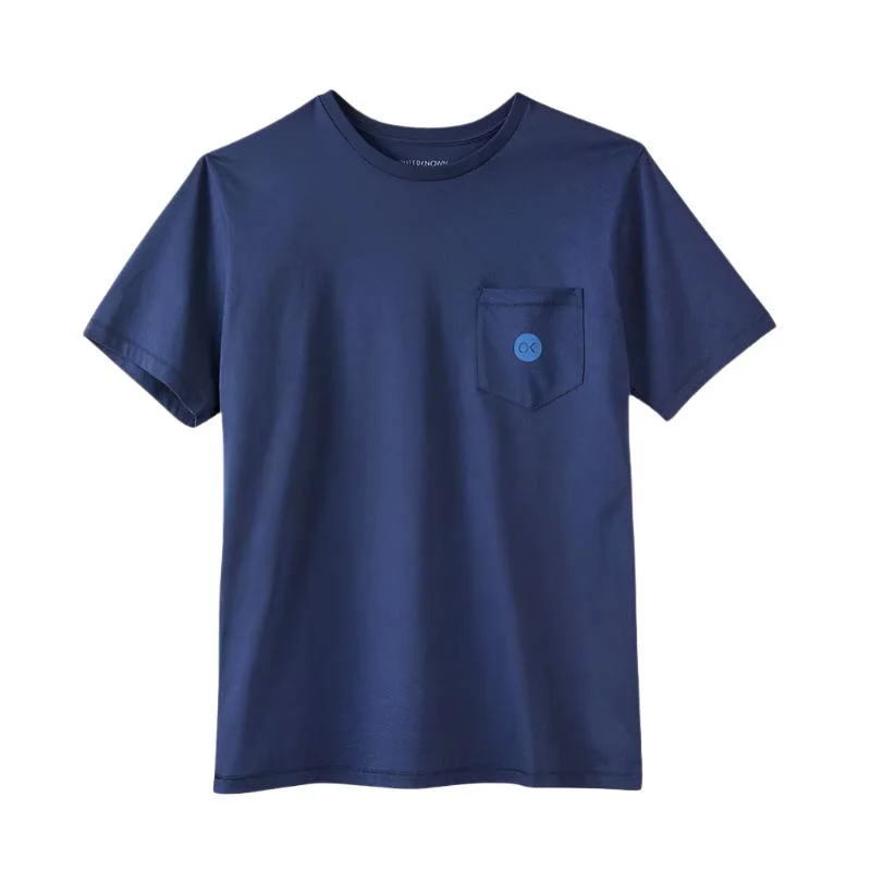 OUTERKNOWN T-shirt Dot Pocket Dark Navy