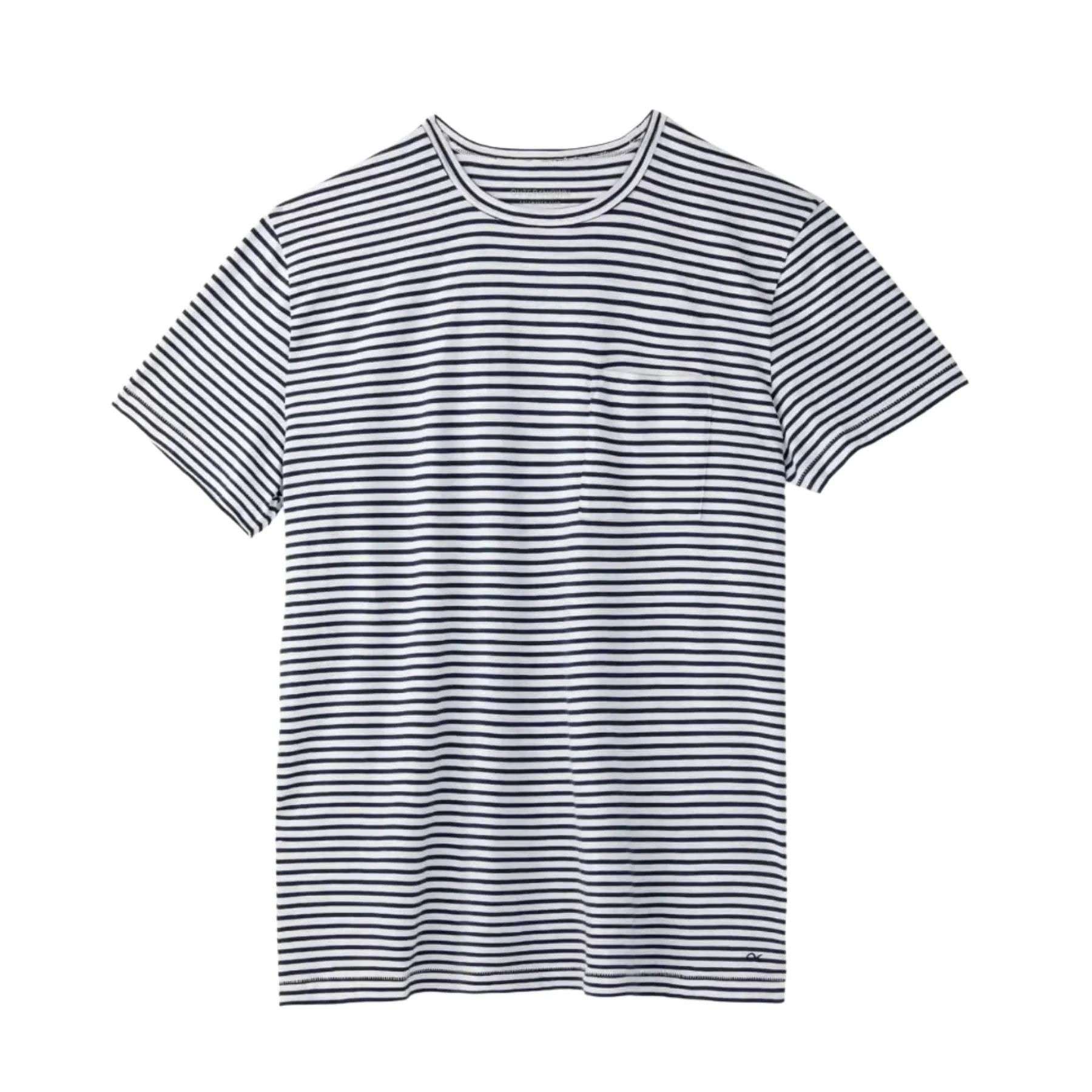 OUTERKNOWN T-shirt Saltwater Slub Pocket Men's XLarge Stripe