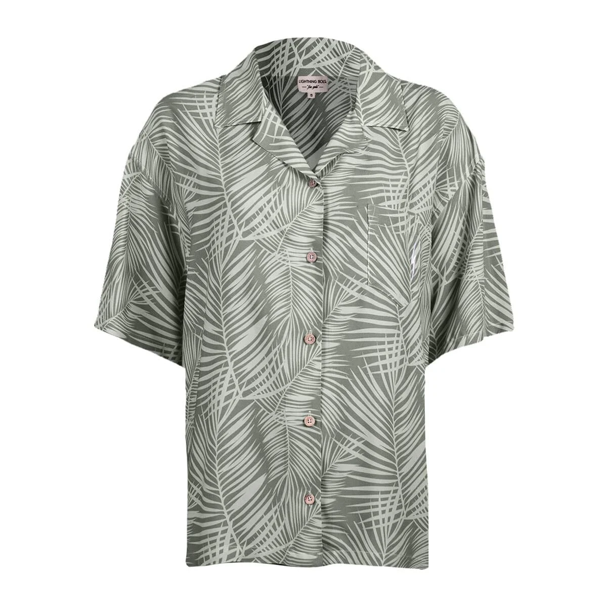 Oversized Tropical Earth Shirt Womens - Lightning Bolt Surf Co
