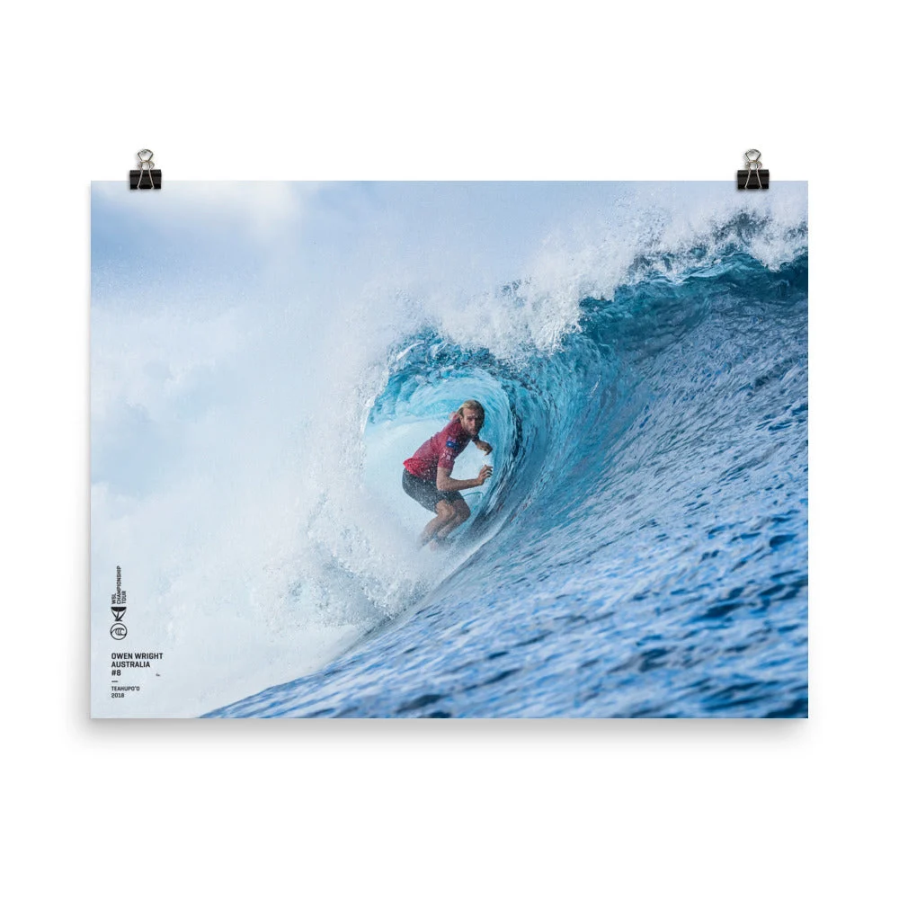 Owen Wright Poster (Unframed): Tahiti, 2018