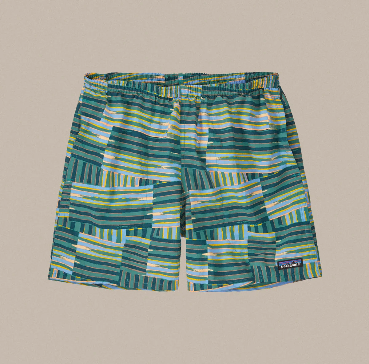 Patagonia 5" Baggies Shorts - Quilty Fitz: Wetland Blue