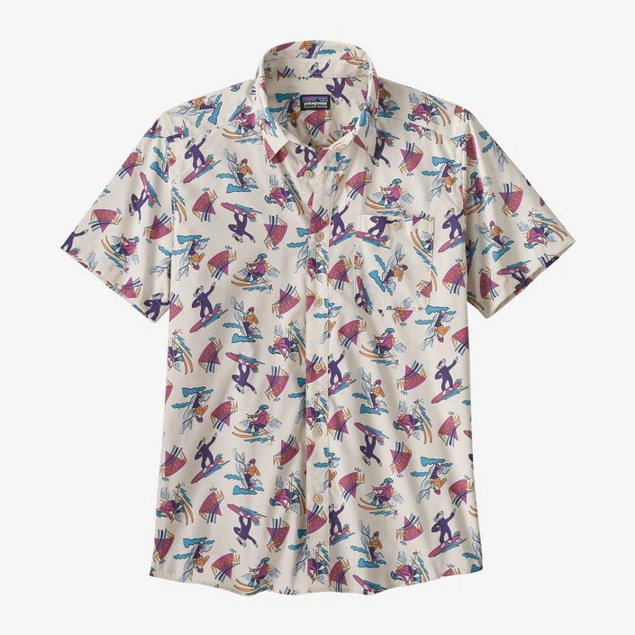 Patagonia M's Go To S/S Shirt-Mr. Badger: Dark Natural