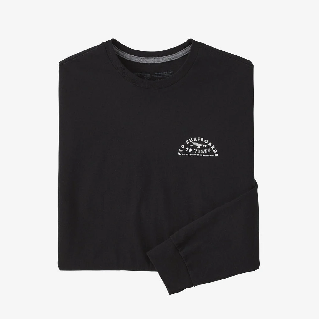 Patagonia M's L/S FCD 25 Years Responsibili-Tee-Black