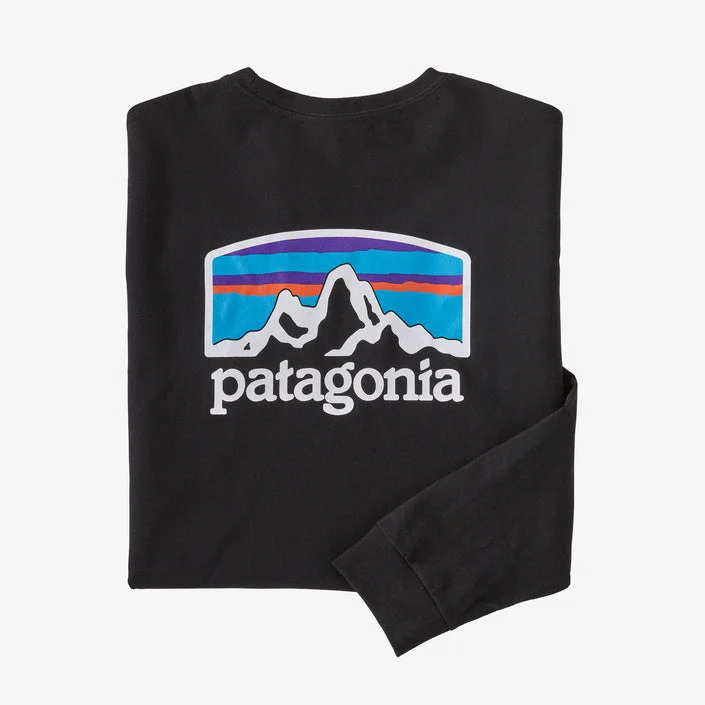 Patagonia M's L/S Fitz Roy Horizons Responsibili-Tee-Black