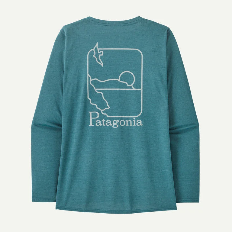 Patagonia W's L/S Cap Cool Daily Graphic Shirt - Waters