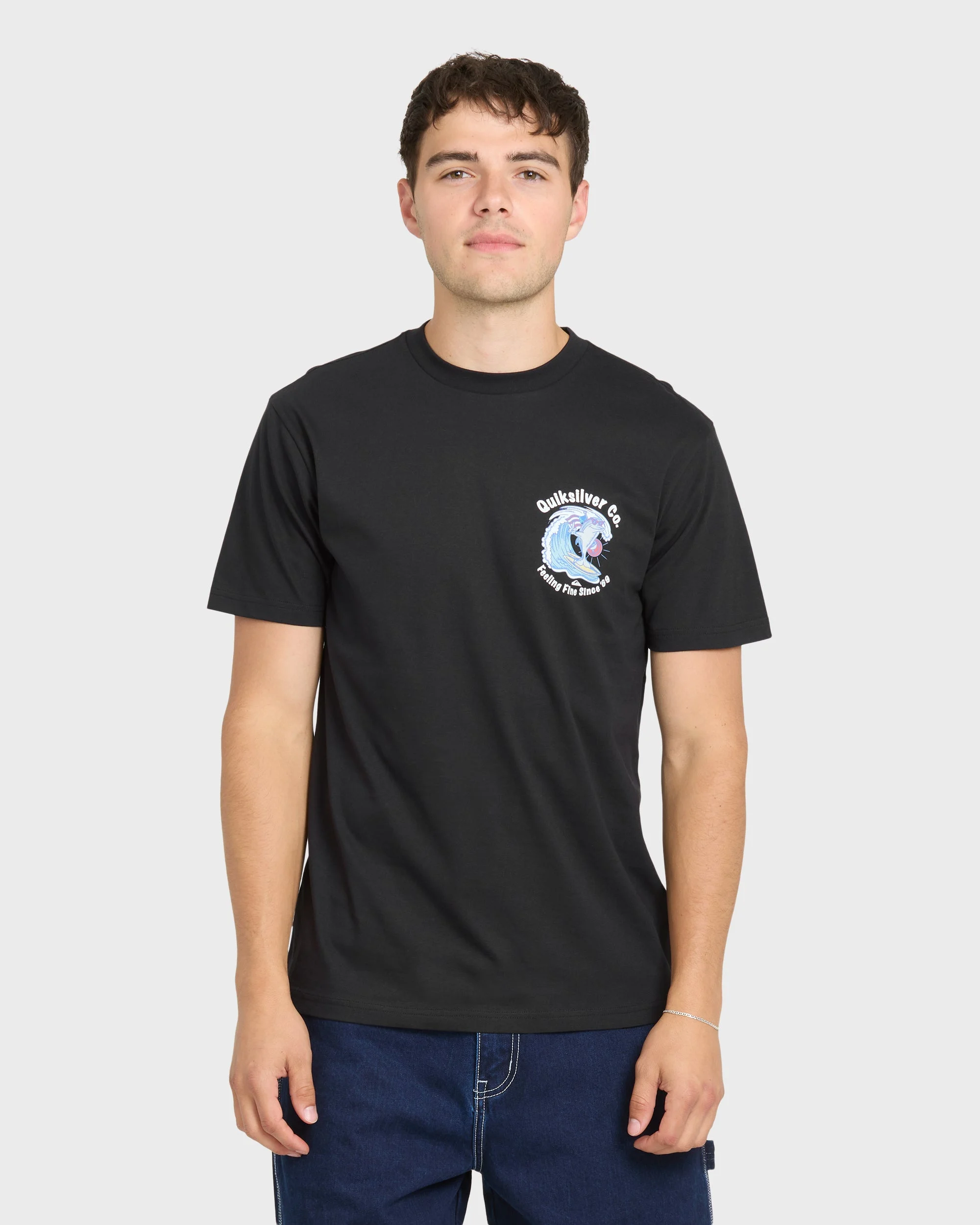 Patriot Dolphin Short Sleeve Knit T-Shirt - Black | Quiksilver