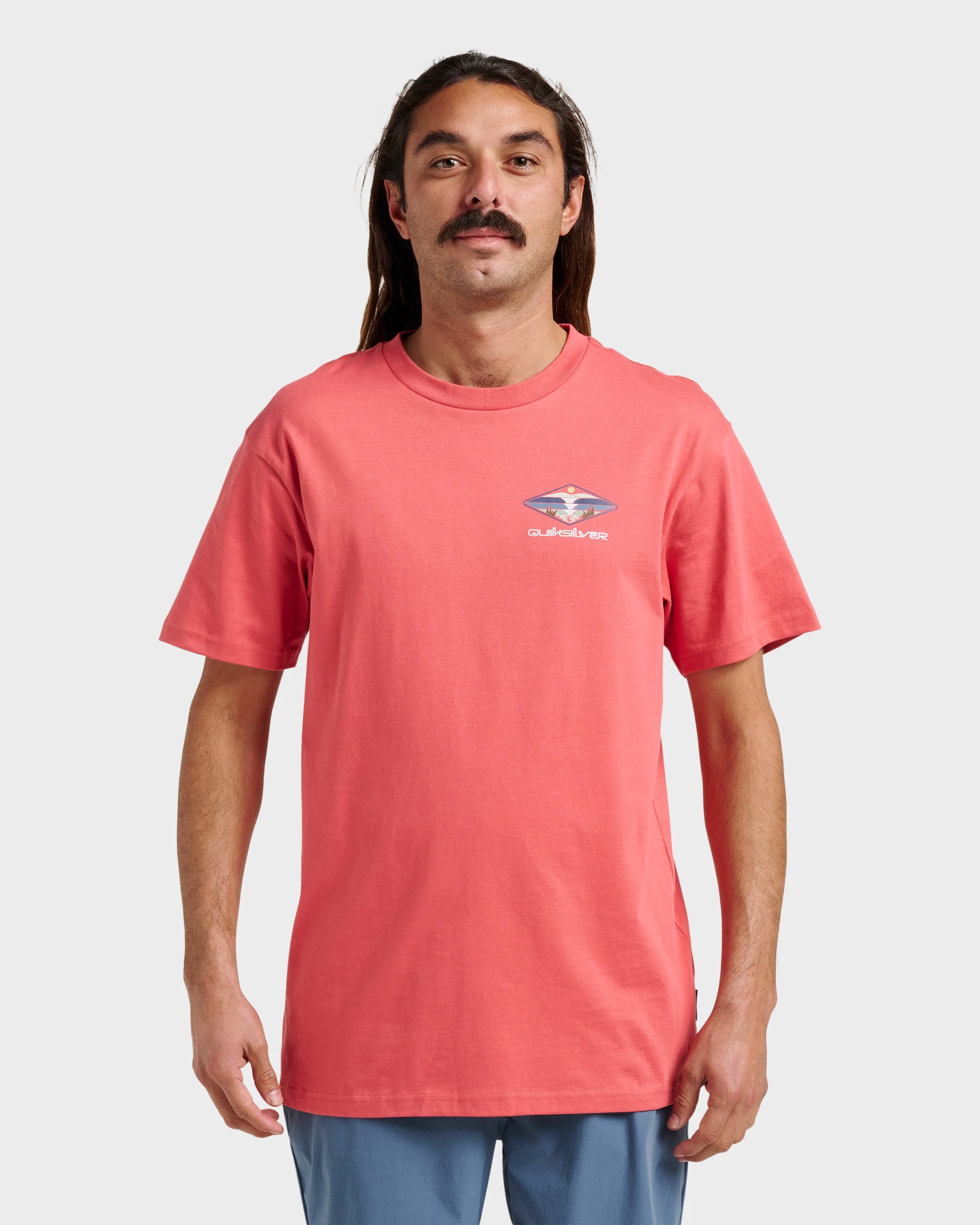 Peak Day Classic T-shirt - Mineral Red | Quiksilver