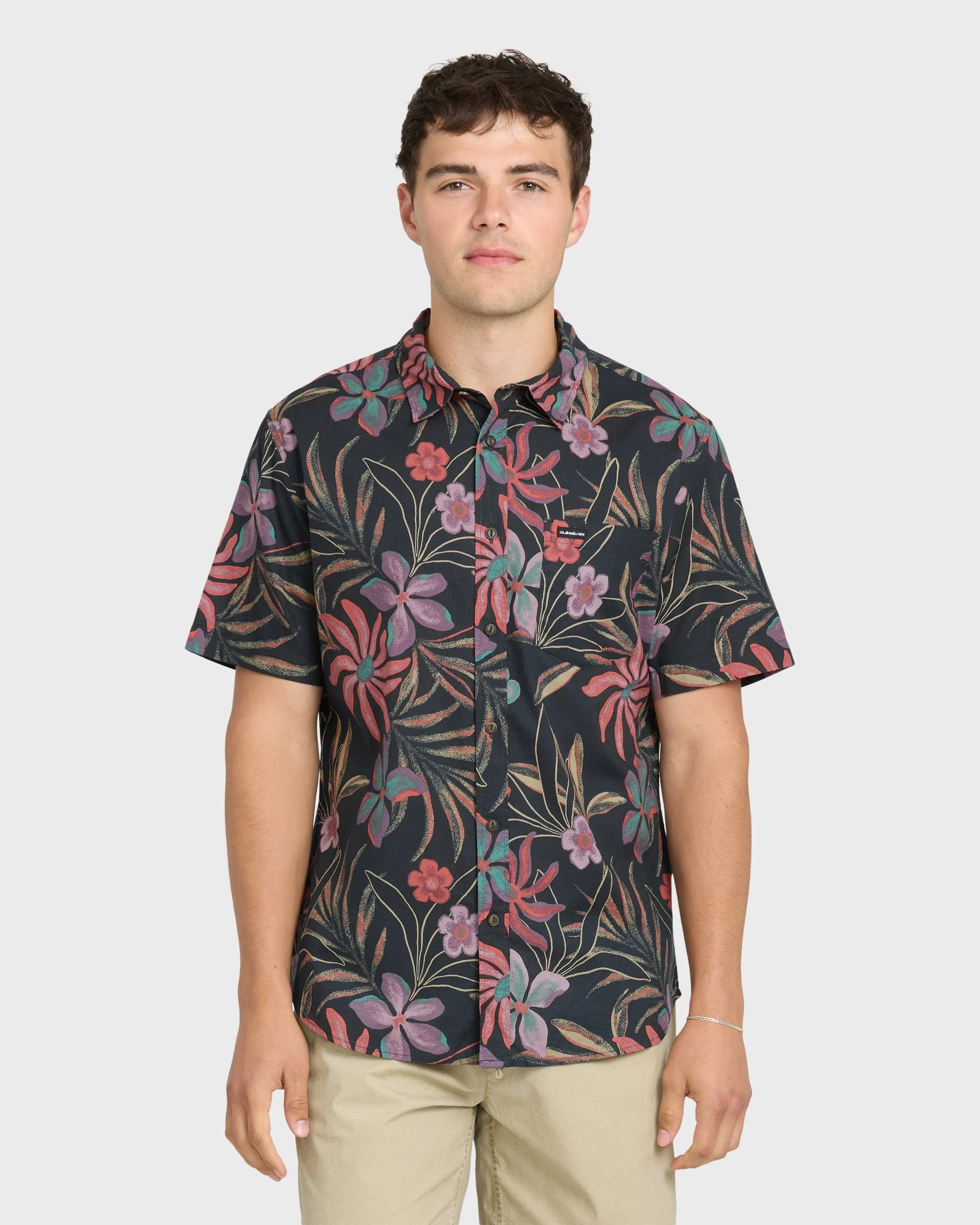 Pearlridge Classic Short Sleeve Woven Shirt - Total Eclipse | Quiksilver