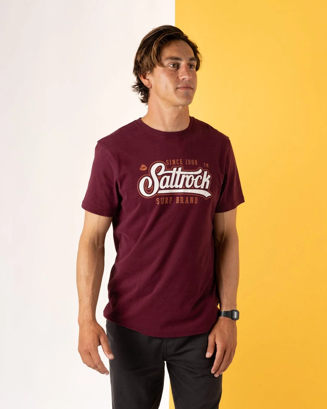 Pitcher Mens Short Sleeve T-Shirt -Dark Purple