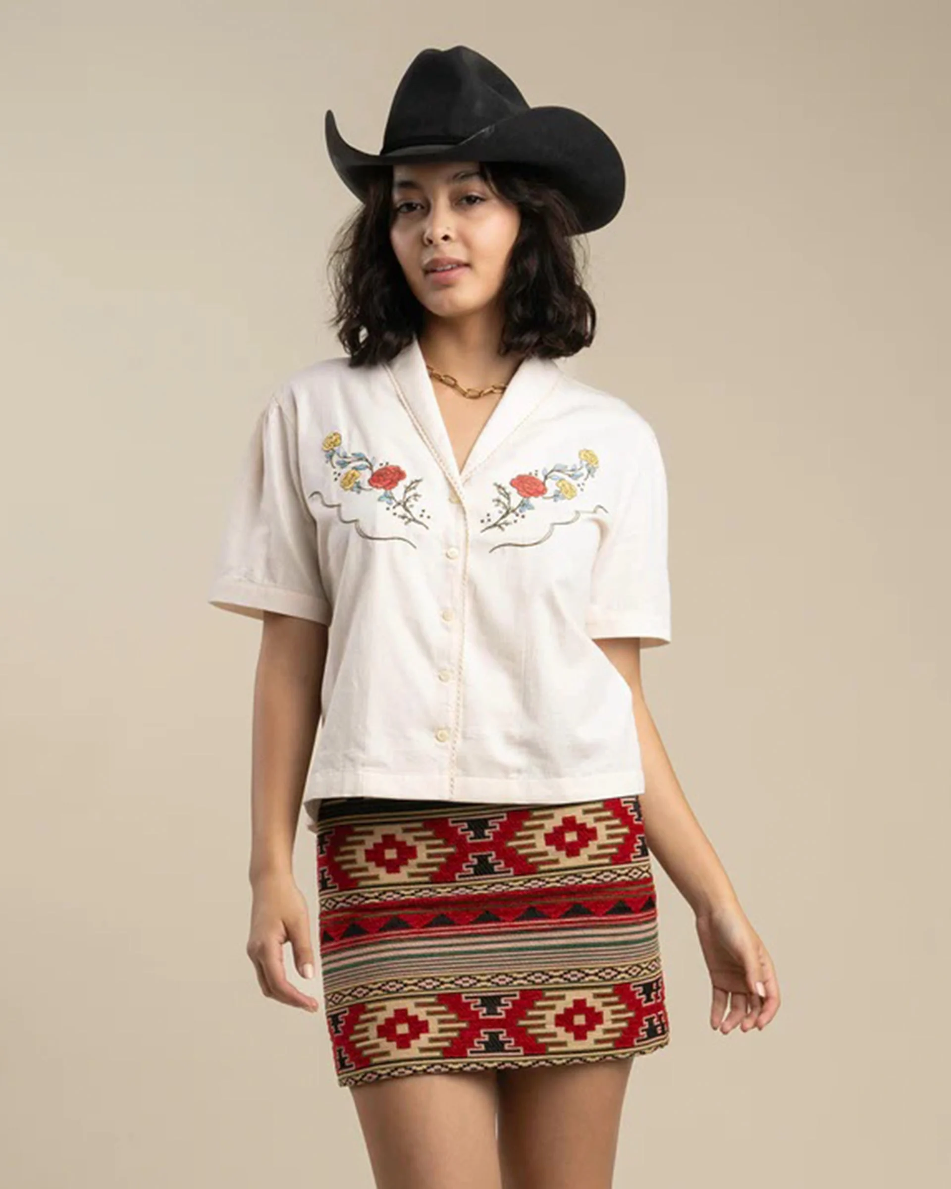Prairie Rose Lace Blouse - White