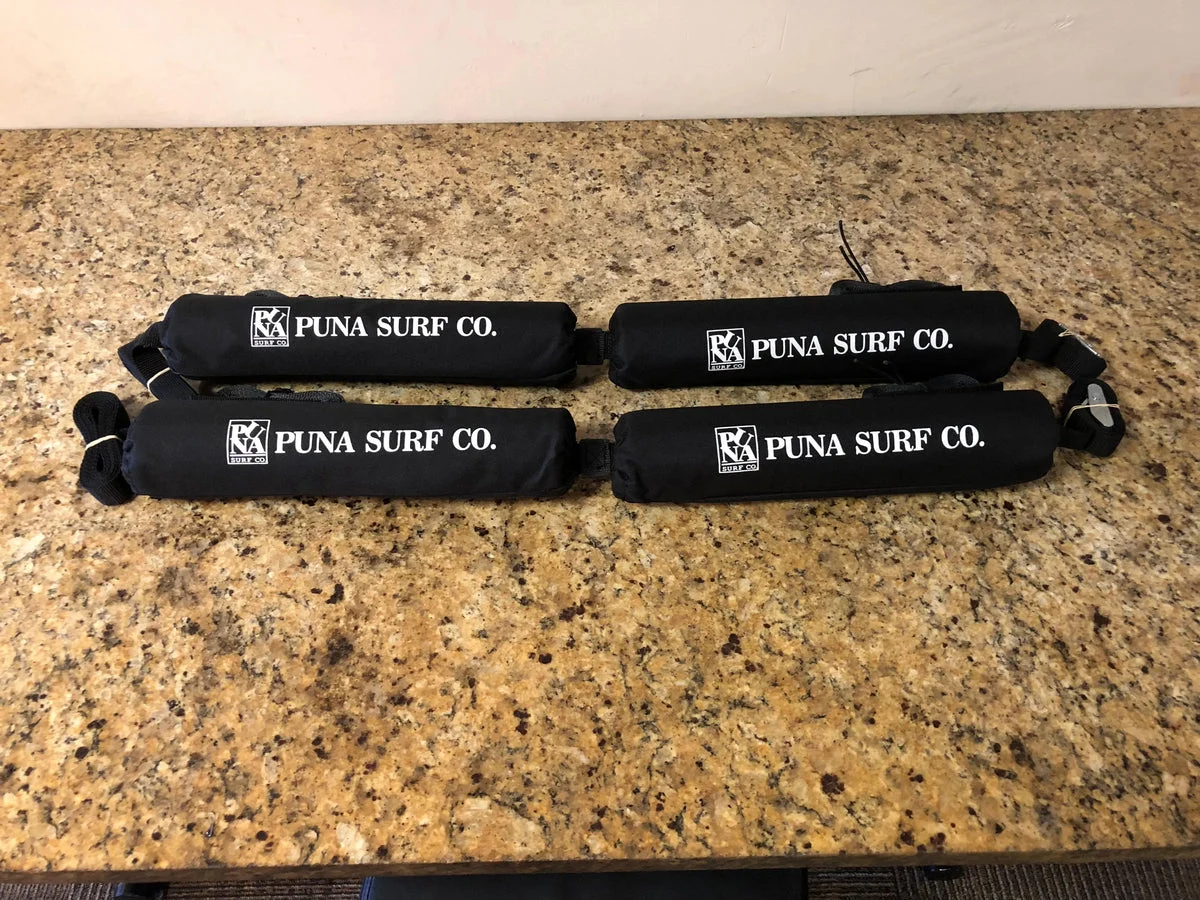 PUNA SURF COMPANY DOUBLE SOFT SURFBOARD CAR RACKS