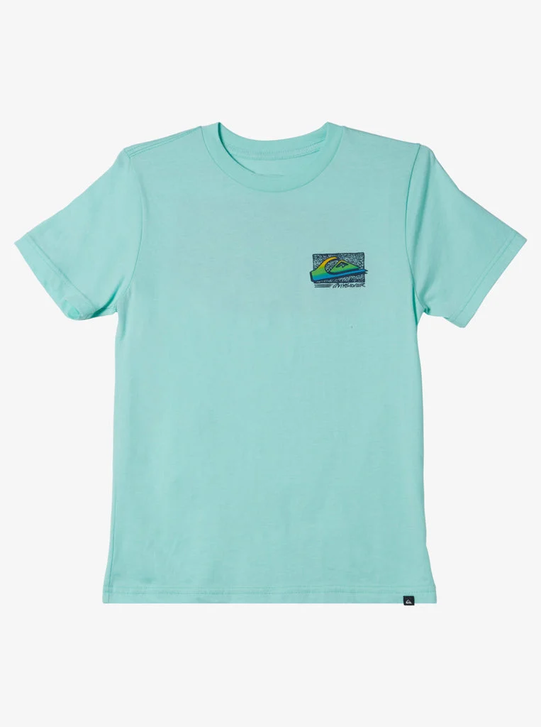 Quiksilver Boys Retro Fade Tee-Beach Glass