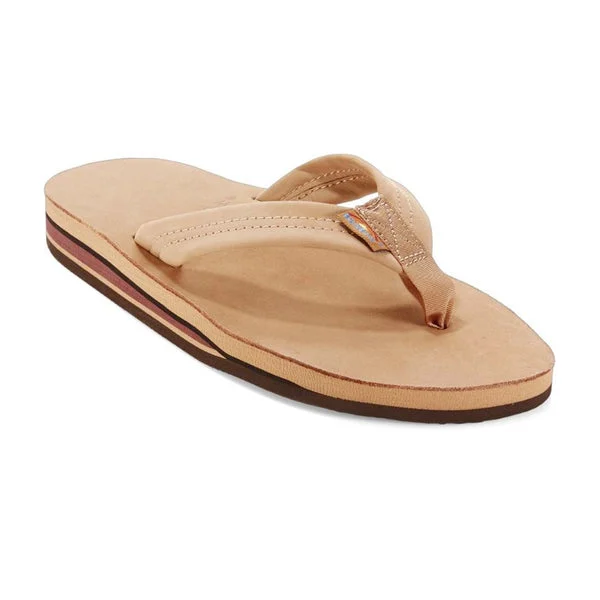 Rainbow Double Layer Premier Leather Men's Sandals - Sierra Brown