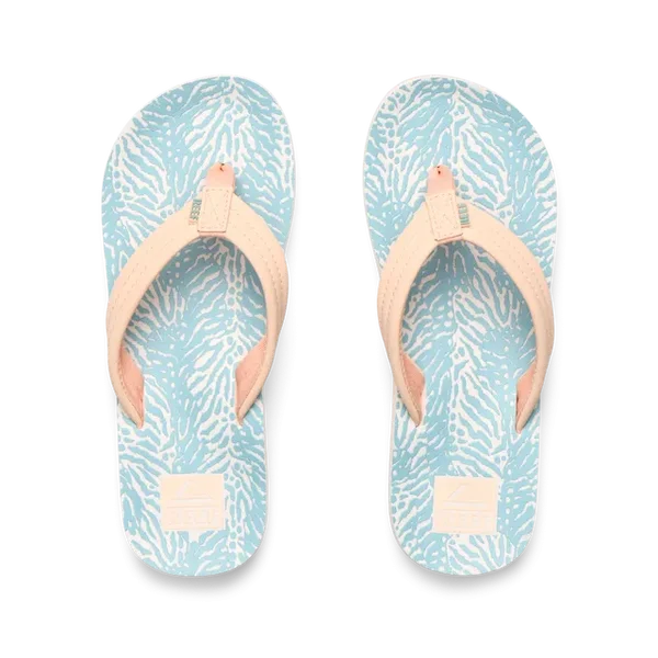 Reef Kids Sandals Kids Ahi Peach/Blue Animal