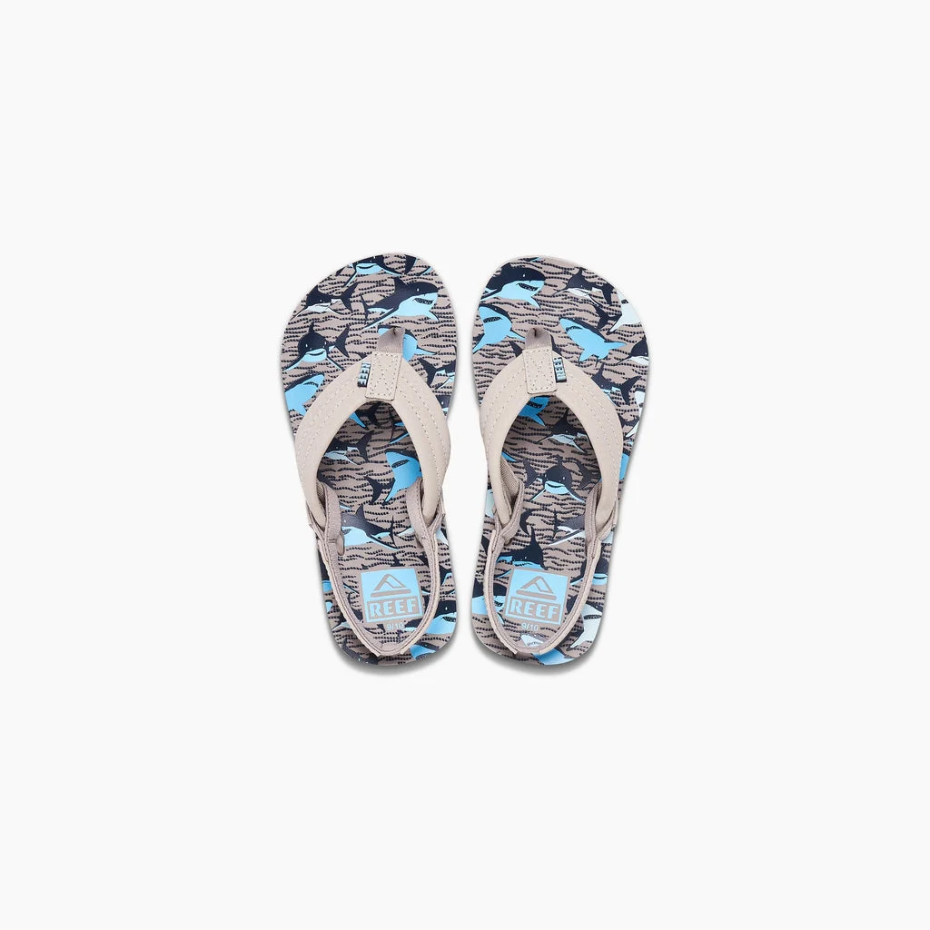 REEF Little Ahi Sandal-Tan Sharks