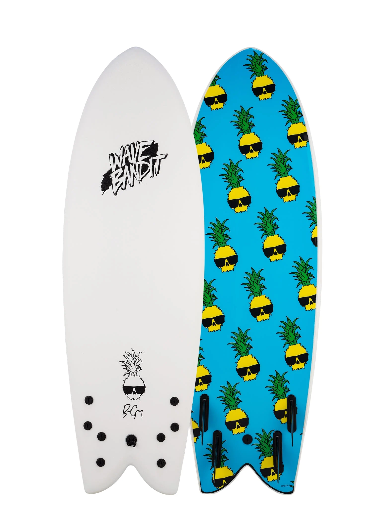 Retro Fish x Ben Gravy (5'8"Quad)