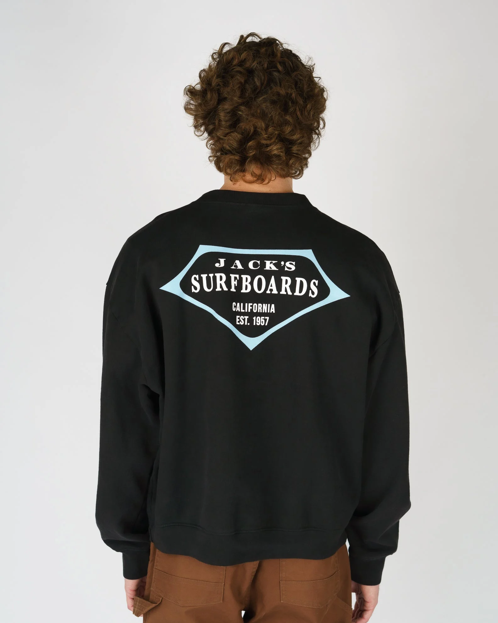 Retro Lam Heavyweight Crewneck - Black