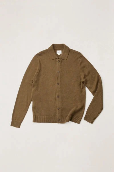 Rhythm Mens Sweater Mohair Button Up Knit
