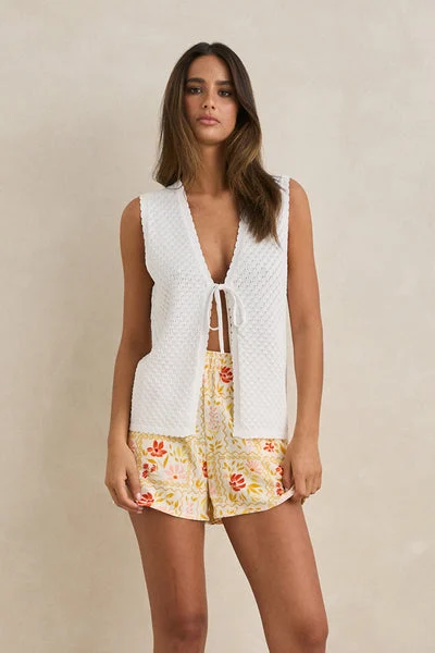 Rhythm Womens Tank Top Gigi Longline Knit Vest