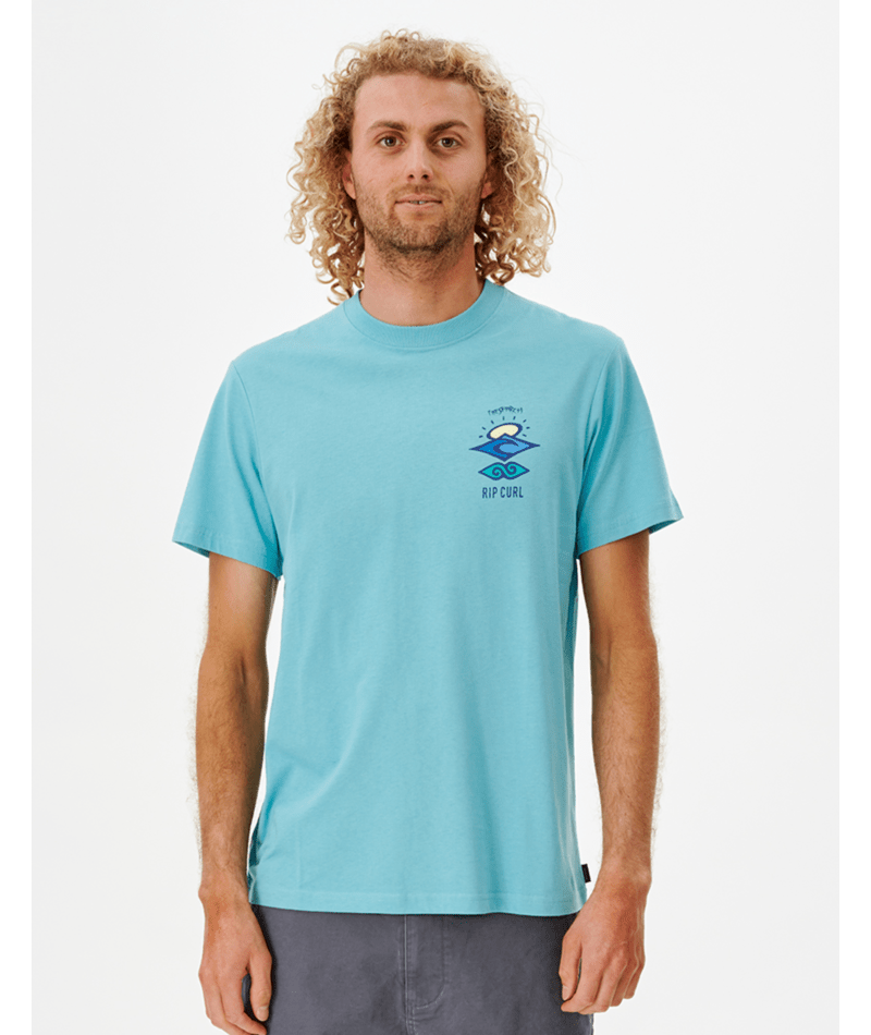 Rip Curl Search Icon Tee-Aqua
