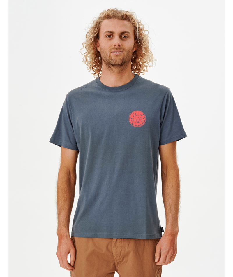 Rip Curl Wetsuit Icon Tee-Charcoal Navy