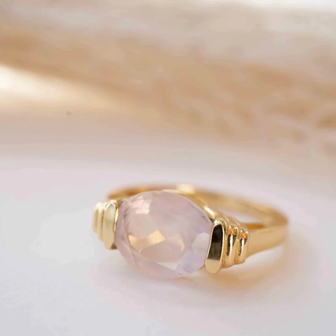 Rose Quartz Ring