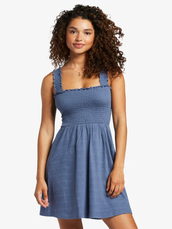 Roxy Hanging 10 Dress-Bijou Blue
