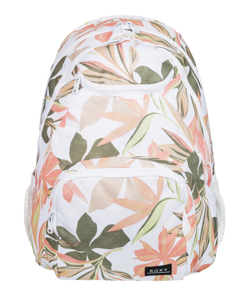Roxy Shadow Swell Printed Backpack-Bright White