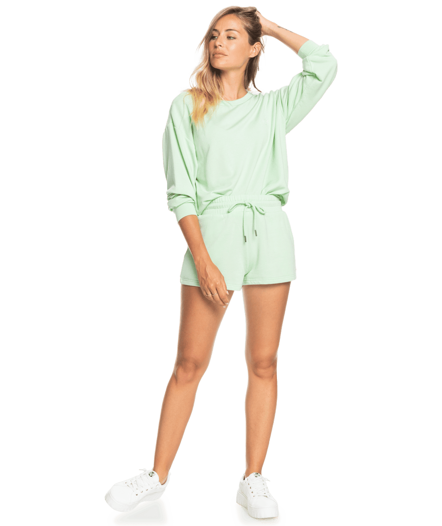 Roxy Surfing By Moonlight A Sweatshirt-Pastel Green