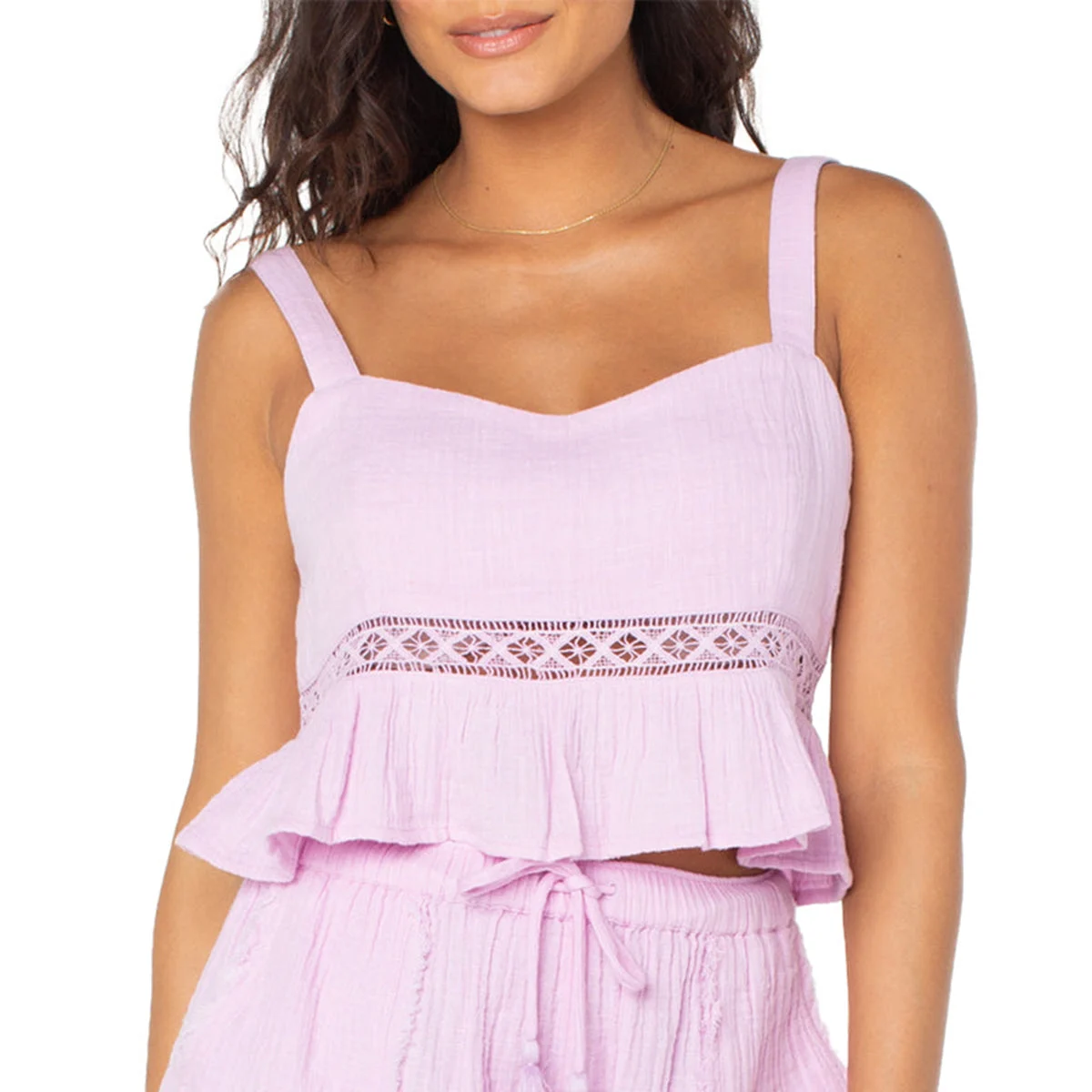 Roxy Women's Island Time Tank Crop Top
