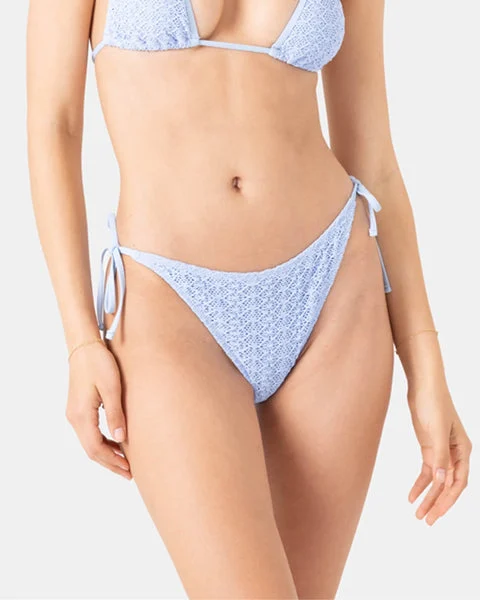 Roxy Womens Bikini Bottoms Crochet Tie Side Cheeky