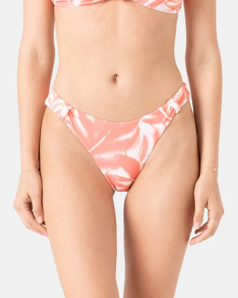 Roxy Womens Bikini Bottoms Palm Haze Knotted Scoop Cheeky