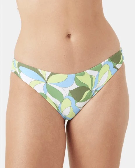 Roxy Womens Bikini Bottoms Surf Break Shirred Hipster Cheeky