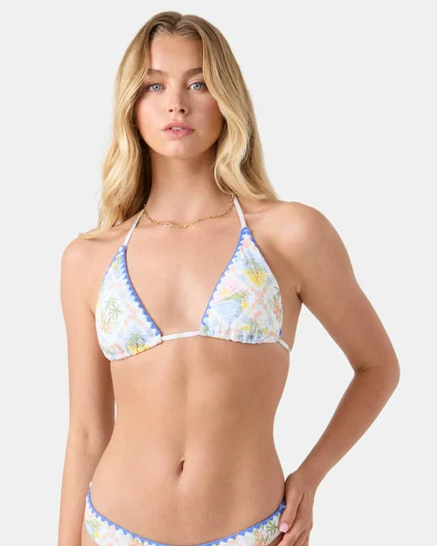 Roxy Womens Bikini Top Catch My Drift Tiki Triangle