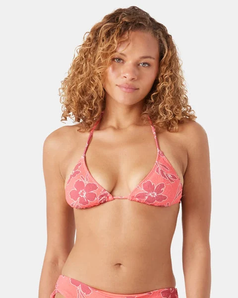 Roxy Womens Bikini Top Garden Twirl Tiki Triangle