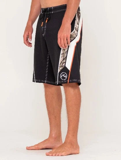 Rusty Mens Boardshorts Chopper Treed Fixed Waist
