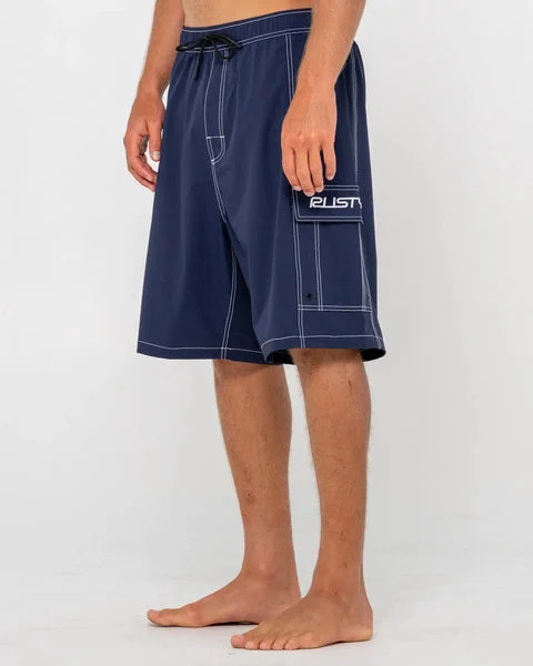 Rusty Mens Boardshorts Pick Pocket Elastic Waist