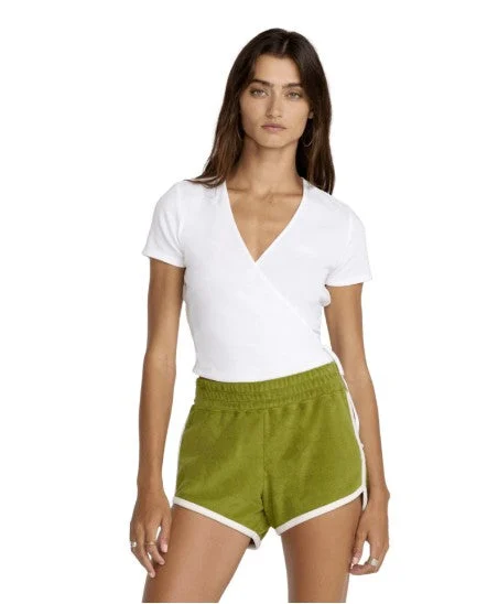RVCA Womens Shirt Roma Wrap Top