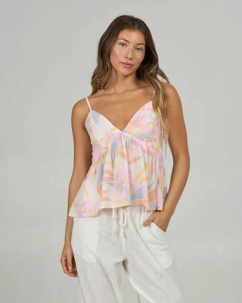 Salty Crew Womens Tank Top Bloomed Cami