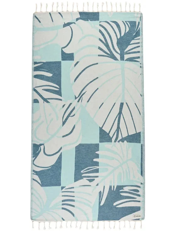 Sand Cloud Towel - Cutleaf tropical leaves design