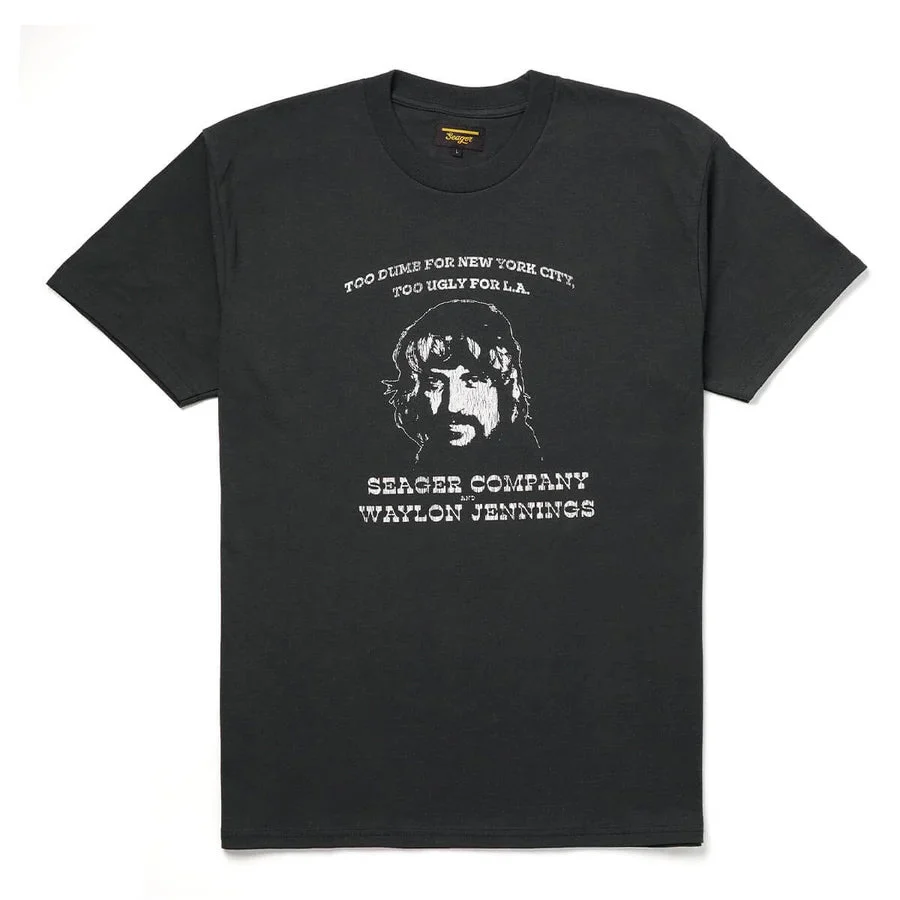 Seager x Waylon Jennings Dumb Ugly Vintage Black Tee