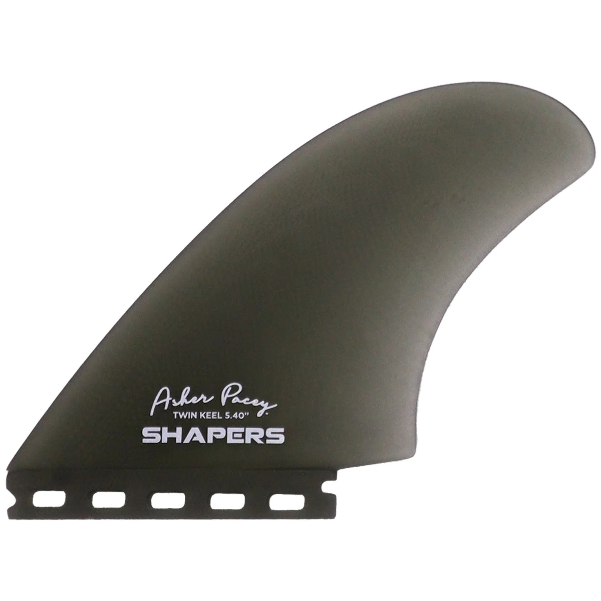 Shapers Asher Pacey Single Tab Keel Twin Fin Set - 5.40"